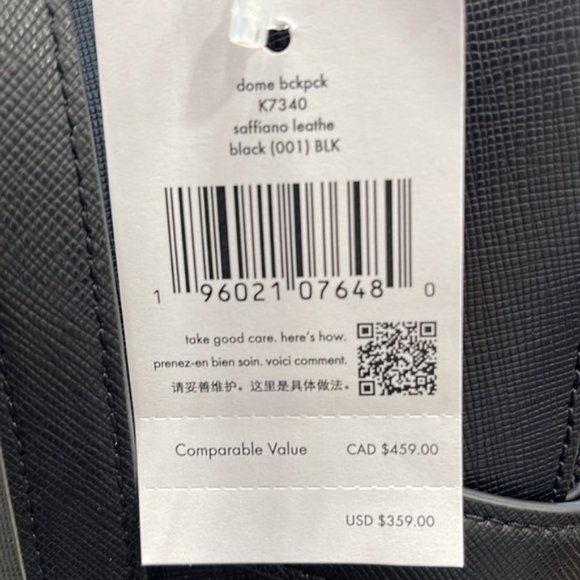 Kate Spade Staci Dome Backpack Black - Picture 8 of 16